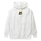 抹茶ラテの普通の猫 Heavyweight Hoodie