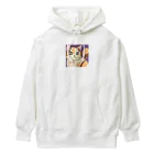 木馬の三毛猫ちゃん Heavyweight Hoodie