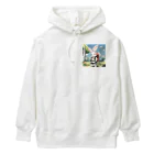 kawaiinekochanの可愛いウサギ Heavyweight Hoodie