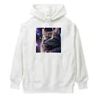 ZZRR12の「星の囁き - 宇宙への猫の眺め」 Heavyweight Hoodie