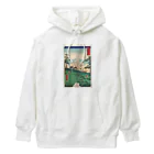 浮世絵屋の広重「冨二三十六景⑧　東都あすか山」歌川広重の浮世絵 Heavyweight Hoodie