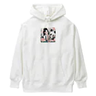 アニマルズの美女とパンダ Heavyweight Hoodie