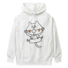 猫沢商店の猫のボン太グッズ（黒線） Heavyweight Hoodie