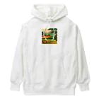 lallypipiのドット柄の世界「野生の王国」グッズ Heavyweight Hoodie