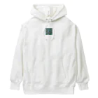 okura-hのおばあちゃんの柄シャツ Heavyweight Hoodie