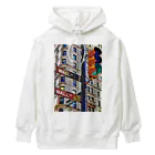 GALLERY misutawoのニューヨーク ウォール街の信号機 Heavyweight Hoodie