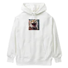 oekakishopのシャーッする猫 Heavyweight Hoodie