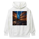 awawoの夕闇に染まるコロッセオの風景 Heavyweight Hoodie