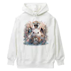 はなうさまほのうさぎと時計｡.:*･ﾟ Heavyweight Hoodie