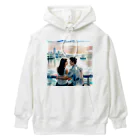 あかいはちのラブロマンスのカップル Heavyweight Hoodie