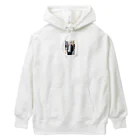 ほっこりアニメマートの白髪メガネ男子 Heavyweight Hoodie