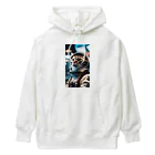 hekikiの旅立つ宇宙猫 Heavyweight Hoodie