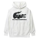 ファンシーTシャツ屋のトライバルクロコダイル Heavyweight Hoodie