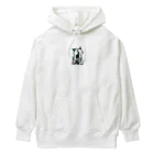 Yudanのアブストラクトな楽器のシルエット Heavyweight Hoodie