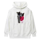 Parallel_merchの黒猫の親子 Heavyweight Hoodie