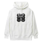 3匹の黒猫 ショップの天使と堕天使 Heavyweight Hoodie