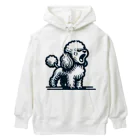 Tokyo_Doodleのもふもふアプリコット　トイプードル　ほえる Heavyweight Hoodie