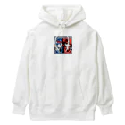 はまみるのライバル同士の猫 Heavyweight Hoodie