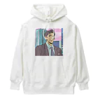 なお（ｻﾗﾘｰﾏﾝ）＠AI使って情報発信中の夕焼けサラリーマン Heavyweight Hoodie