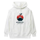 KUMACHOPのあおもりりんごと岩木山 Heavyweight Hoodie