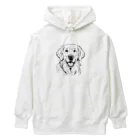 Matsue Hannaの笑顔のゴールデンレトリバー Heavyweight Hoodie