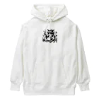 はまみるの白摂生なネコ Heavyweight Hoodie