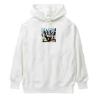 ニコネガショップの怠惰なゾンビ君 Heavyweight Hoodie