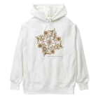 ファンシーTシャツ屋のゴールドフラワー Heavyweight Hoodie