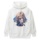 honoka_tの金髪ちびキャラ美少女 Heavyweight Hoodie