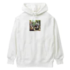 ycm02111968の「食欲をそそるパンダが食事を運びます！」 Heavyweight Hoodie