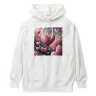 ねこねこねこんのピンクハート Heavyweight Hoodie