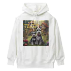 イヅミのお店のミニチュアシュナウザーと魔法の村 Heavyweight Hoodie