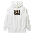 クロスクリエイティブの馬になっているトラ Heavyweight Hoodie