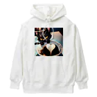 黒猫と珈琲のバレンタインに黒猫のチョコレートボムはいかが？ Heavyweight Hoodie