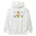 ぺんぎん24のDOG RUN(背景なし) Heavyweight Hoodie