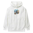 えほんのふんわりぺーじのフクの時間旅行 Heavyweight Hoodie