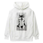 ワイルドワンズの柴犬のキュートなキャンバス Heavyweight Hoodie