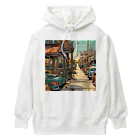 American Comic StyleのAmerican Comic City Landscape 3 Heavyweight Hoodie