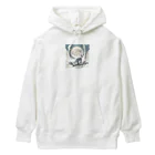 bigbamboofamilyの月と黒狐　その三 Heavyweight Hoodie