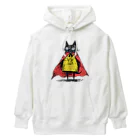 Lapis SHOPの黒猫ヒーロー Heavyweight Hoodie