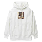 スウィート・アニマル・アートの激走猫ちゃん Heavyweight Hoodie