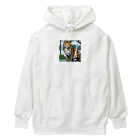 Shougun1のドット絵のヒョウ Heavyweight Hoodie