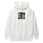 KKaの居眠りニャンコ Heavyweight Hoodie