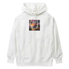 ロマンティックのハワイの夕陽 Heavyweight Hoodie