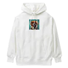 AQUAMETAVERSEのサングラスをかけた、かわいい犬 Marsa 106 Heavyweight Hoodie