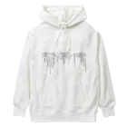 ねむりのユテコ 🍞×5 🐟×2 工房の十戒・主の祈り・使徒信条 (縦書き1段組) Heavyweight Hoodie