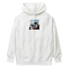 jkmurataのパールネックレス大好きなカッコいいねこがシドニーオペラハウス前にて Heavyweight Hoodie