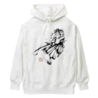 chicodeza by suzuriの墨絵の侍 Heavyweight Hoodie