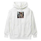 sadajapanの家族の帰りを待つコーイケルホンディエ Heavyweight Hoodie