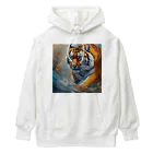 Isaiah_AI_Designの精力的なトラ Heavyweight Hoodie